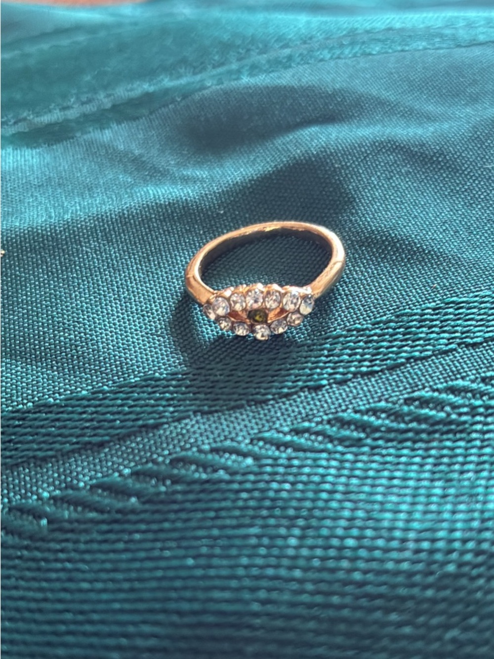 Gold Crystal Cluster Ring - Women's Jewelry